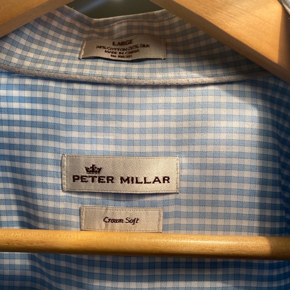 Peter Millar L Cotton Silk dress shirt - Picture 3 of 6
